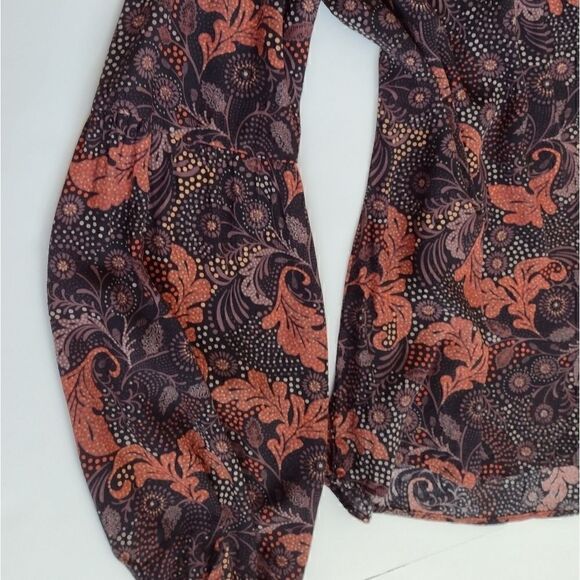 Sanctuary Scarlet Billow Long Sleeve Blouse - M - Picture 5 of 11